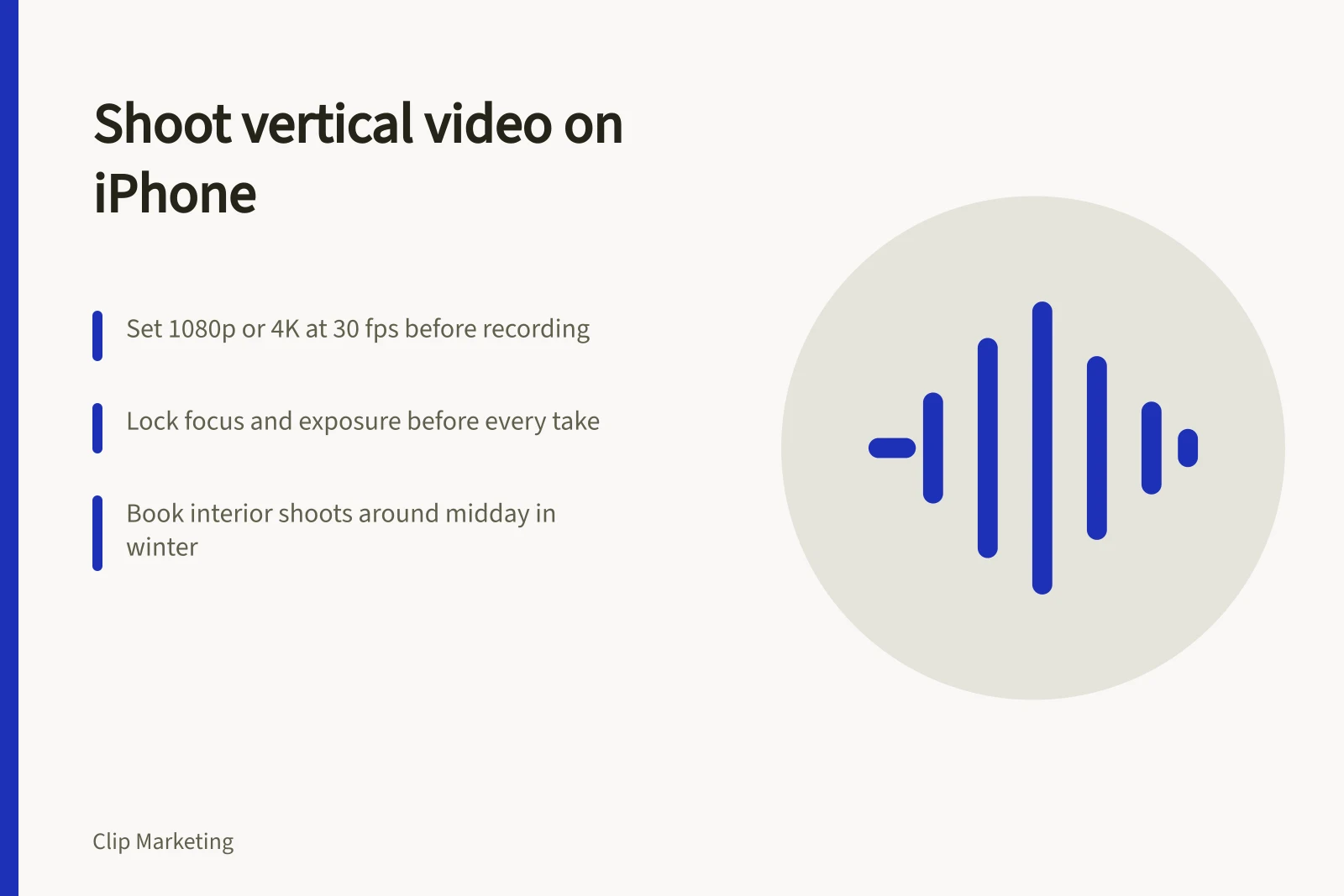 Card on iPhone vertical video settings for UK small businesses