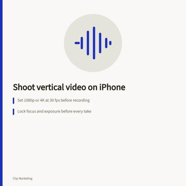 Card on iPhone vertical video settings for UK small businesses. How to shoot vertical video on an iPhone for UK small businesses