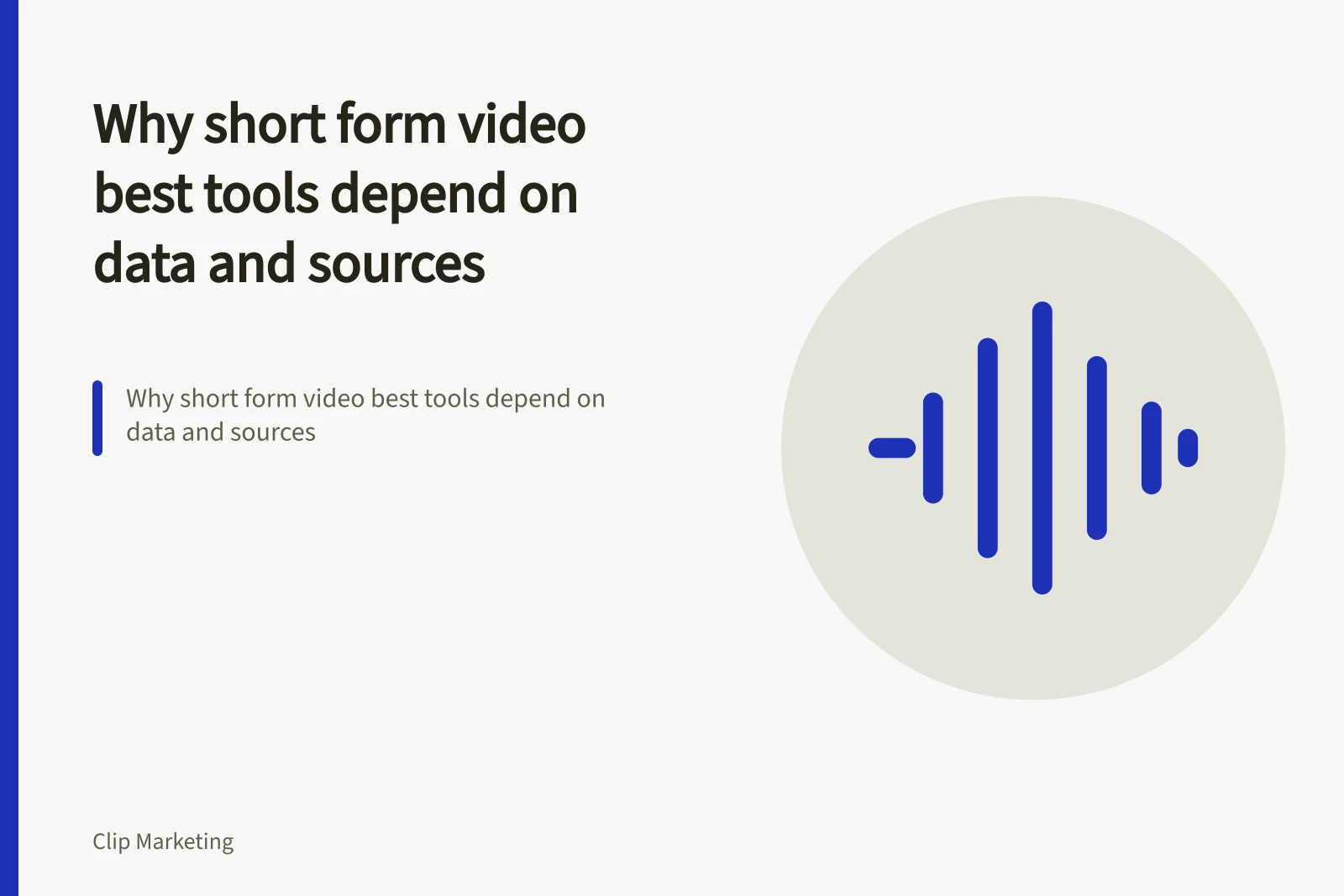 Why short form video best tools depend on data and sources