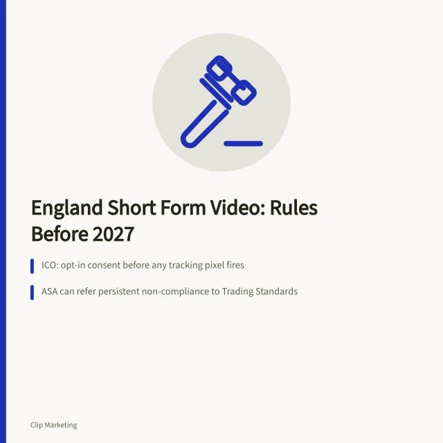 Card on England short form video rules, consent and IAB UK adspend data. When to build short form video foundations for the England market