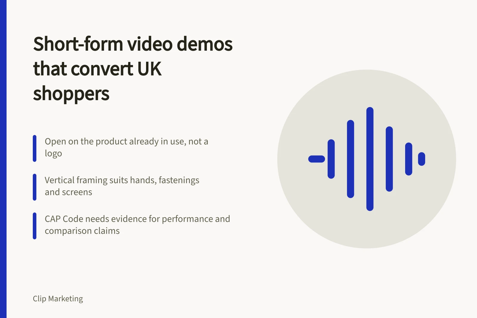 Card on short-form video product demos for UK ecommerce shops