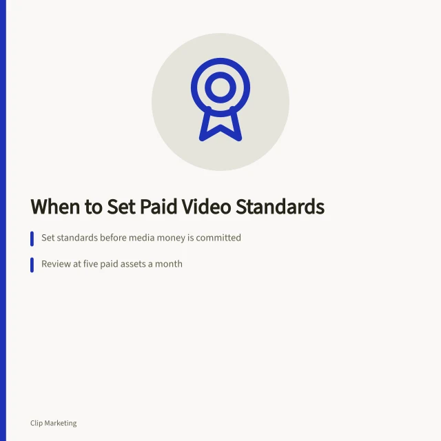 Card on timing paid short-form video service standards and approval rules. When to set short form video service standards for paid ads
