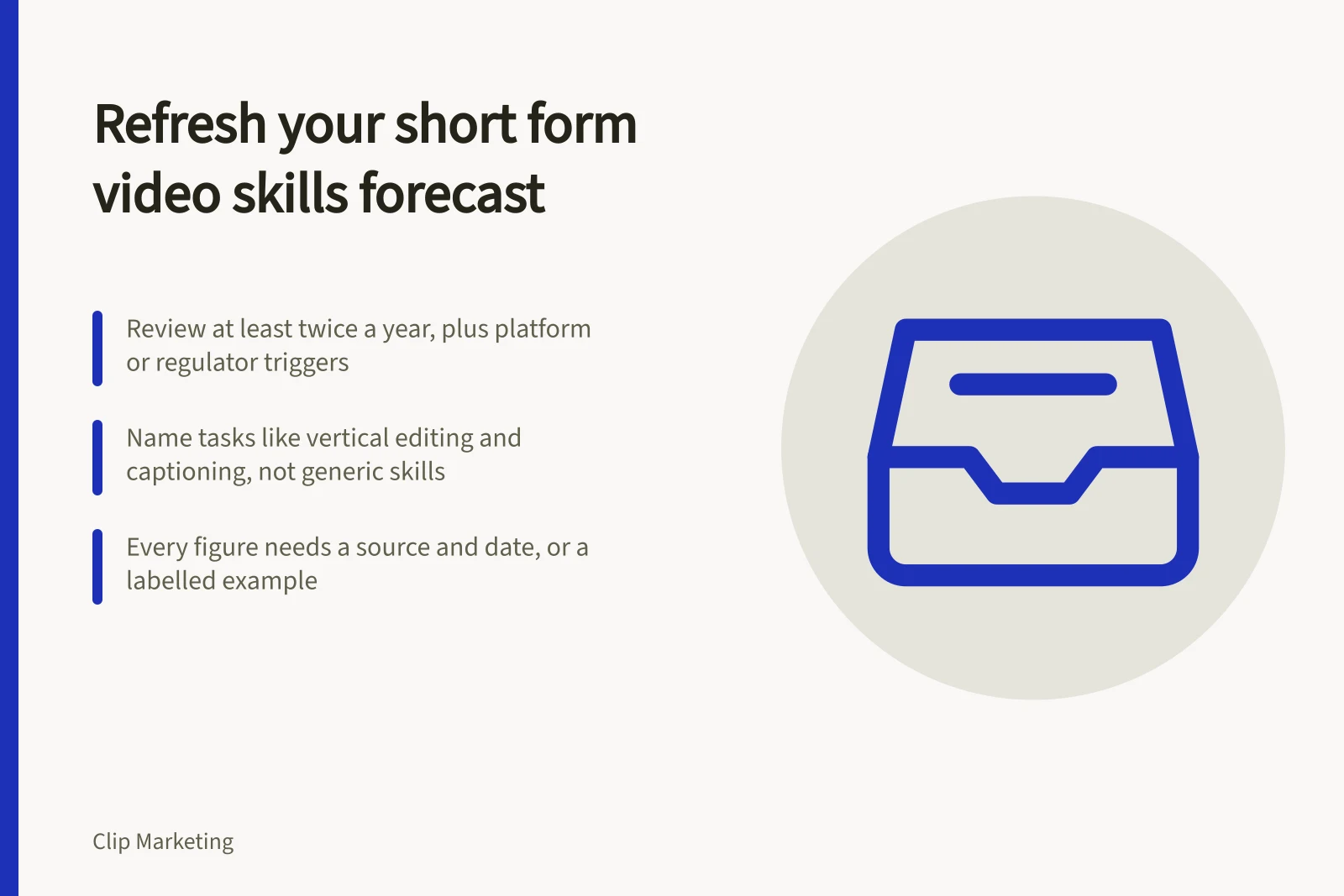 Card: refresh short-form video skills forecast twice yearly with dated evidence