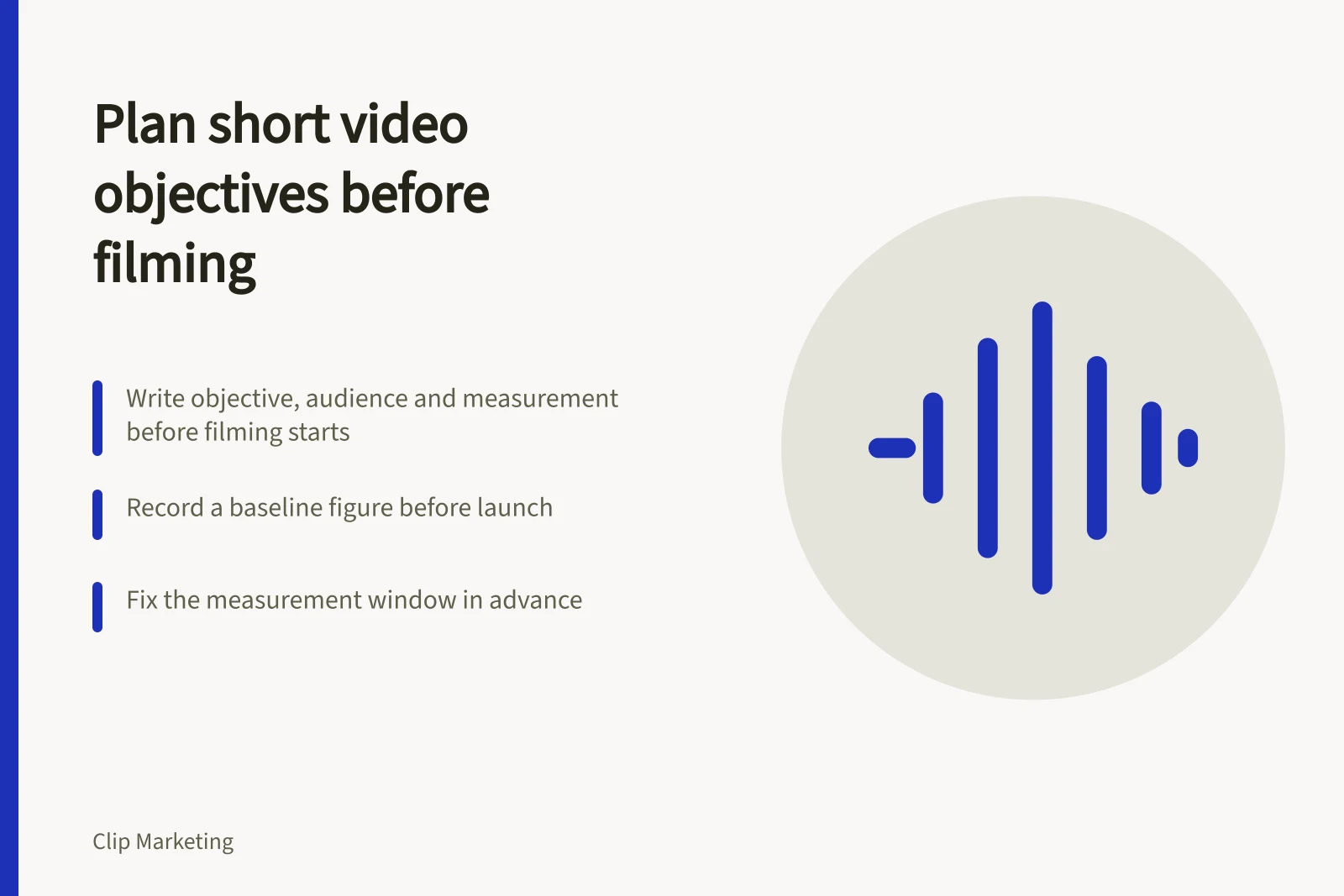 Card on short form video strategy planning and measurement mistakes