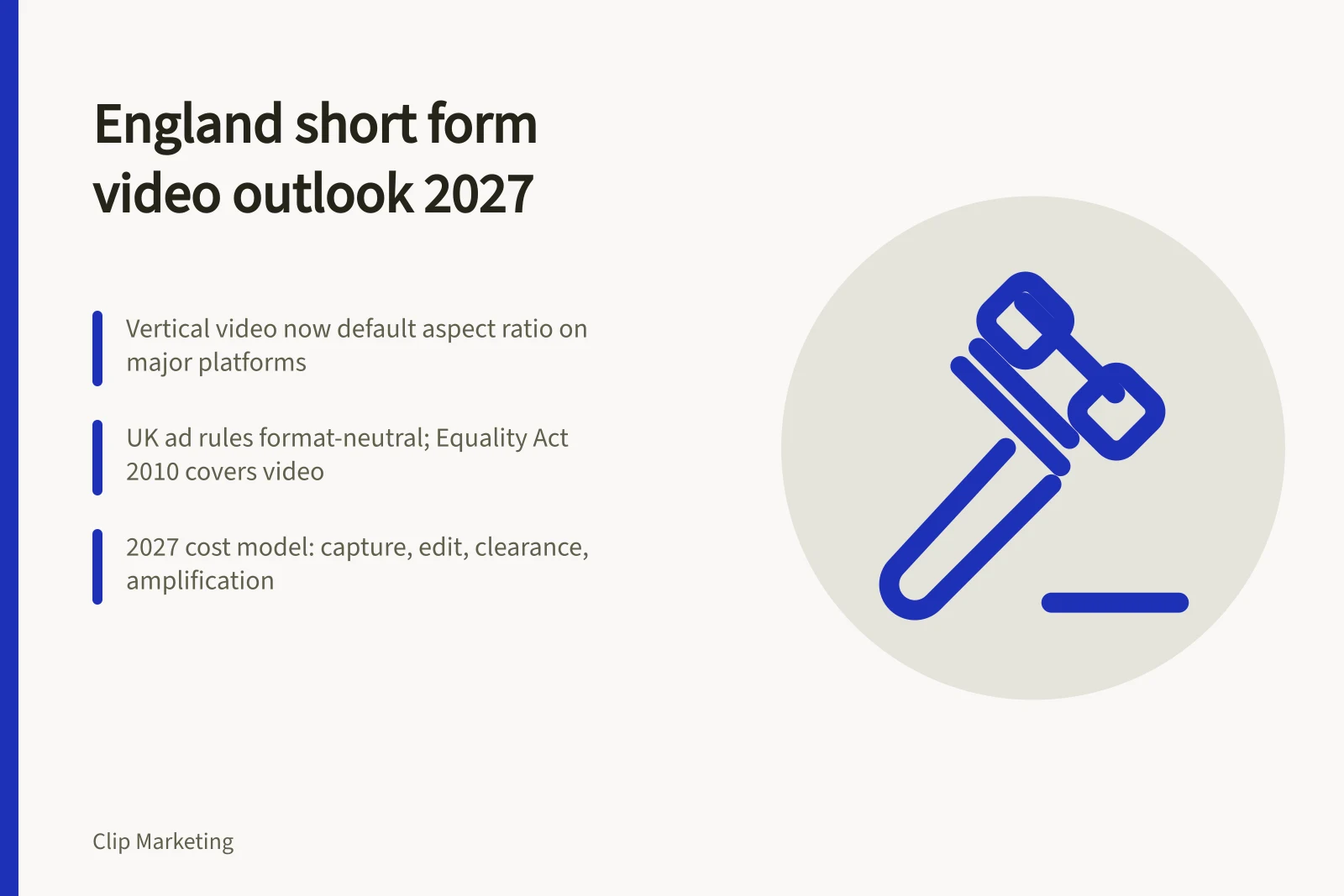 Card on England short form video 2027 rules and costs