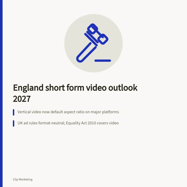 Card on England short form video 2027 rules and costs. What the short form video outlook for 2027 means for England