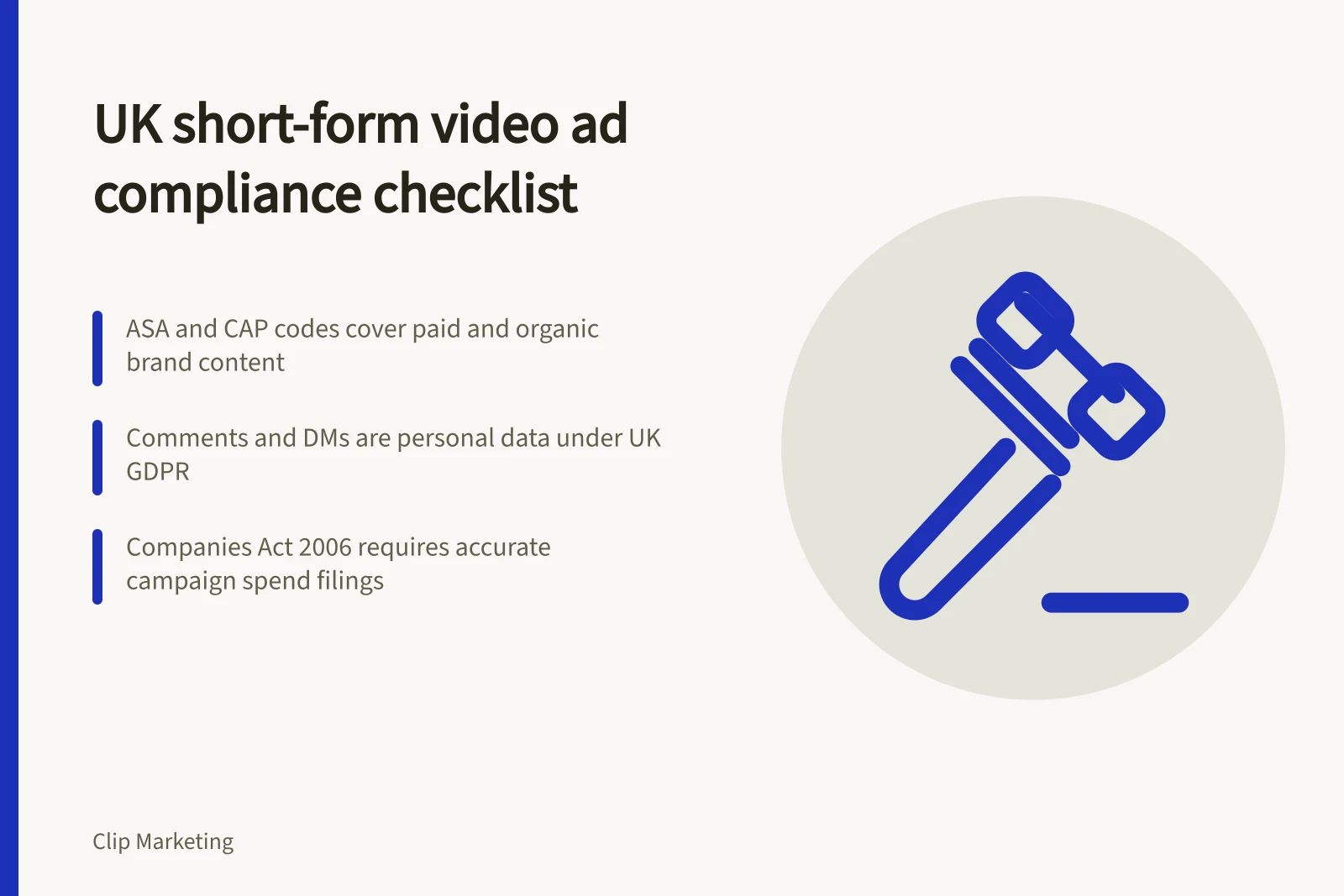 Card: UK short-form video ad disclosure, consent and evidence rules